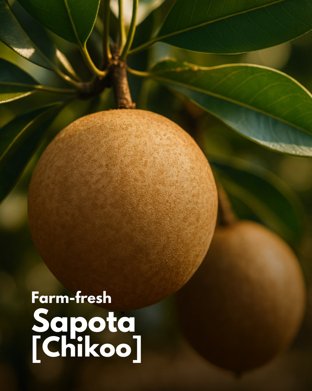 Sapota (Chikoo) - 1KG [100% Organic & Naturally Sweet]